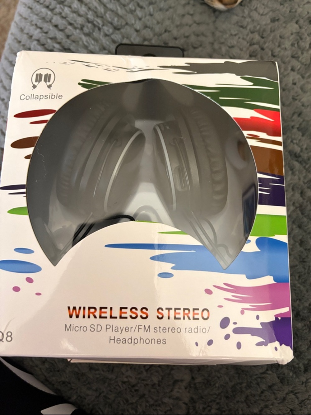 Wireless Stereo Headphones - Black